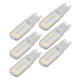 6pcs G9 LED Bulbs 7W Dimmable 360° Illumination Replacement Light Bulb for Wall Desk Cabinet Lamp Warm White 110-140V