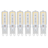 6pcs G9 LED Bulbs 7W Dimmable 360° Illumination Replacement Light Bulb for Wall Desk Cabinet Lamp Warm White 220-240V