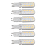 6pcs G9 LED Bulbs 7W Dimmable 360° Illumination Replacement Light Bulb for Wall Desk Cabinet Lamp Warm White 220-240V