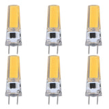 6Pcs G8 LED Bulb 5W Dimmable 2508 COB Energy Saving Easy Installation 360 Degrees 50000 Hours Stable 5W Bulbs 100‑120V Warm White