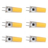 6Pcs G8 LED Bulb 5W Dimmable 2508 COB Energy Saving Easy Installation 360 Degrees 50000 Hours Stable 5W Bulbs 100‑120V Warm White - 45-Degree Angle