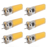 6Pcs G8 LED Bulb 5W Dimmable 2508 COB Energy Saving Easy Installation 360 Degrees 50000 Hours Stable 5W Bulbs 100‑120V Warm White - Close-Up Angle