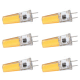 6Pcs G8 LED Bulb 5W Dimmable 2508 COB Energy Saving Easy Installation 360 Degrees 50000 Hours Stable 5W Bulbs 100‑120V Warm White