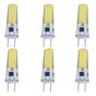 6Pcs G8 LED Bulb 5W Dimmable 2508 COB Energy Saving Easy Installation 360 Degrees 50000 Hours Stable 5W Bulbs 100‑120V Cold White