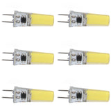 6Pcs G8 LED Bulb 5W Dimmable 2508 COB Energy Saving Easy Installation 360 Degrees 50000 Hours Stable 5W Bulbs 100‑120V Cold White