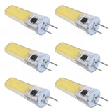 6Pcs G8 LED Bulb 5W Dimmable 2508 COB Energy Saving Easy Installation 360 Degrees 50000 Hours Stable 5W Bulbs 100‑120V Cold White