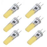 6Pcs G8 LED Bulb 5W Dimmable 2508 COB Energy Saving Easy Installation 360 Degrees 50000 Hours Stable 5W Bulbs 100‑120V Cold White - Rear View