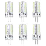 6 Pcs G4 LED Bulbs Bi Pin Base Light Bulbs 5W LED Corn Bulbs for Landscape Lighting Home Lighting Pure White 6000-6500K