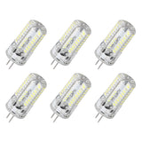 6 Pcs G4 LED Bulbs Bi Pin Base Light Bulbs 5W LED Corn Bulbs for Landscape Lighting Home Lighting Pure White 6000-6500K