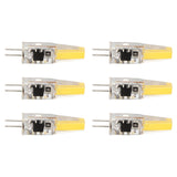 6 Pcs 6W 500LM G4 Bulb LED COB Silica Gel Energy Saving Lamp Bulb for Ceiling Lamp Wall Lamp Table Lamp 220V Warm White
