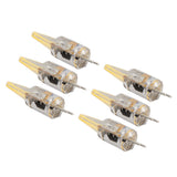 6 Pcs 6W 500LM G4 Bulb LED COB Silica Gel Energy Saving Lamp Bulb for Ceiling Lamp Wall Lamp Table Lamp 220V Warm White