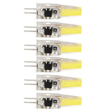 6 Pcs 6W 500LM G4 Bulb LED COB Silica Gel Energy Saving Lamp Bulb for Ceiling Lamp Wall Lamp Table Lamp 220V Cold White - Front View