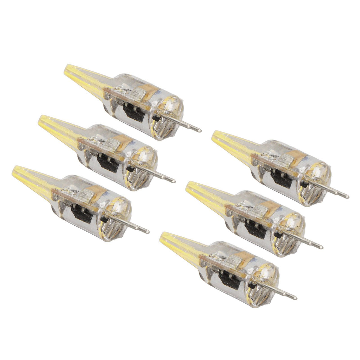 6 Pcs 6W 500LM G4 Bulb LED COB Silica Gel Energy Saving Lamp Bulb for Ceiling Lamp Wall Lamp Table Lamp 220V Cold White