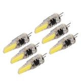 6 Pcs 6W 500LM G4 Bulb LED COB Silica Gel Energy Saving Lamp Bulb for Ceiling Lamp Wall Lamp Table Lamp 220V Cold White - Rear View