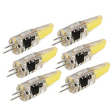6 Pcs 6W 500LM G4 Bulb LED COB Silica Gel Energy Saving Lamp Bulb for Ceiling Lamp Wall Lamp Table Lamp 220V Cold White - Extra Image