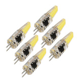6 Pcs 6W 500LM G4 Bulb LED COB Silica Gel Energy Saving Lamp Bulb for Ceiling Lamp Wall Lamp Table Lamp 220V Cold White