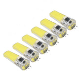 6 Pieces G4 LED Bulbs 9W Dimmable COB Lamp 500LM for Home Ceiling Landscape Chandelier Lamps 6500K White Light - Front View