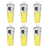 6 Pieces G4 LED Bulbs 9W Dimmable COB Lamp 500LM for Home Ceiling Landscape Chandelier Lamps 6500K White Light