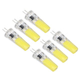 6 Pieces G4 LED Bulbs 9W Dimmable COB Lamp 500LM for Home Ceiling Landscape Chandelier Lamps 6500K White Light