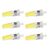 6 Pieces G4 LED Bulbs 9W Dimmable COB Lamp 500LM for Home Ceiling Landscape Chandelier Lamps 6500K White Light