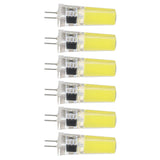 6 Pieces G4 LED Bulbs 9W Dimmable COB Lamp 500LM for Home Ceiling Landscape Chandelier Lamps 6500K White Light