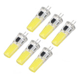 6 Pieces G4 LED Bulbs 9W Dimmable COB Lamp 500LM for Home Ceiling Landscape Chandelier Lamps 6500K White Light
