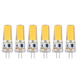 6 Pieces G4 LED Bulbs 9W Dimmable COB Lamp 500LM for Home Ceiling Landscape Chandelier Lamps 3000K Warm Light