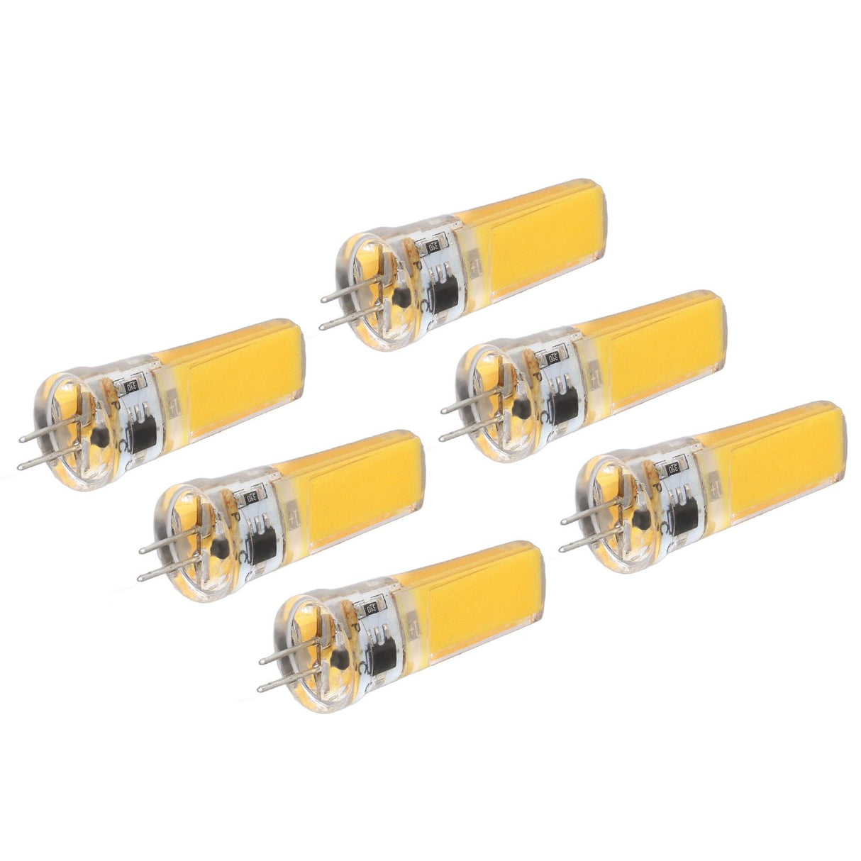 6 Pieces G4 LED Bulbs 9W Dimmable COB Lamp 500LM for Home Ceiling Landscape Chandelier Lamps 3000K Warm Light