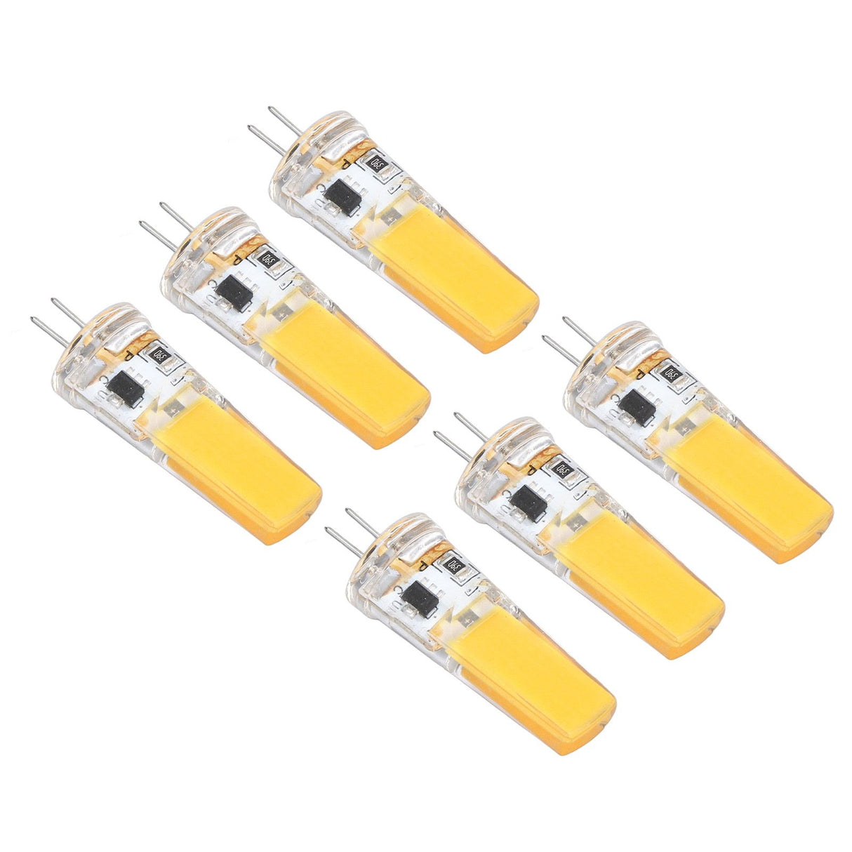 6 Pieces G4 LED Bulbs 9W Dimmable COB Lamp 500LM for Home Ceiling Landscape Chandelier Lamps 3000K Warm Light