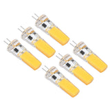 6 Pieces G4 LED Bulbs 9W Dimmable COB Lamp 500LM for Home Ceiling Landscape Chandelier Lamps 3000K Warm Light
