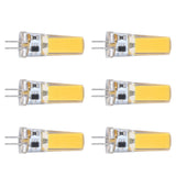 6 Pieces G4 LED Bulbs 9W Dimmable COB Lamp 500LM for Home Ceiling Landscape Chandelier Lamps 3000K Warm Light - Rear View