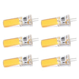 6 Pieces G4 LED Bulbs 9W Dimmable COB Lamp 500LM for Home Ceiling Landscape Chandelier Lamps 3000K Warm Light