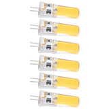 6 Pieces G4 LED Bulbs 9W Dimmable COB Lamp 500LM for Home Ceiling Landscape Chandelier Lamps 3000K Warm Light