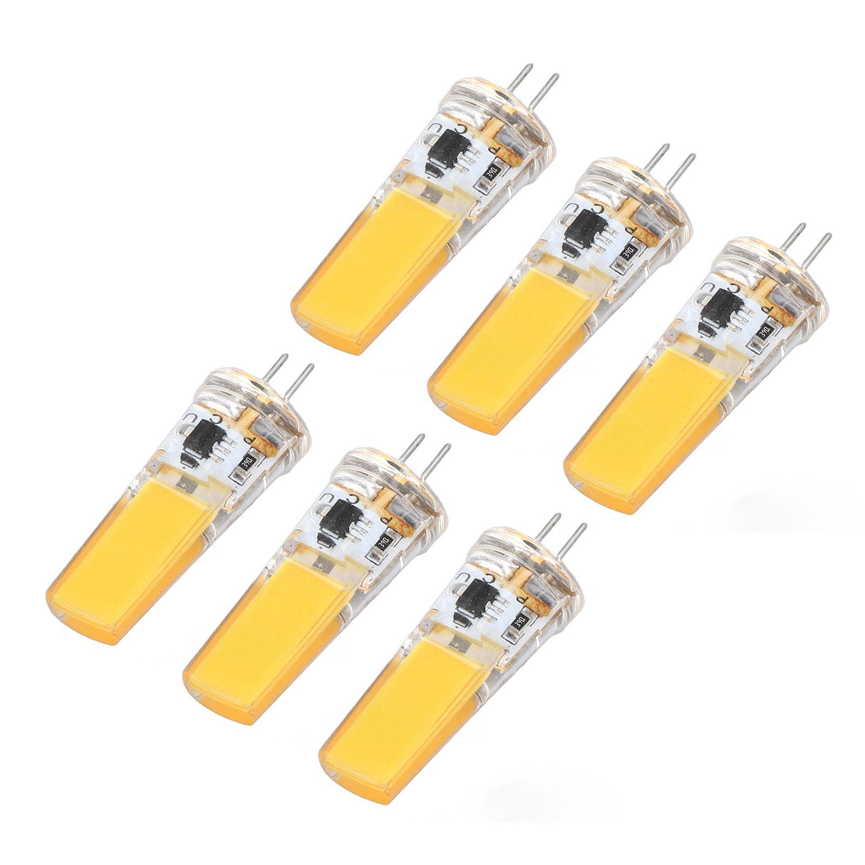 6 Pieces G4 LED Bulbs 9W Dimmable COB Lamp 500LM for Home Ceiling Landscape Chandelier Lamps 3000K Warm Light