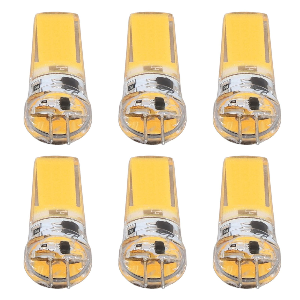 6 Pieces G4 LED Bulbs 9W Dimmable COB Lamp 500LM for Home Ceiling Landscape Chandelier Lamps 3000K Warm Light