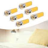 6 Pieces G4 LED Bulbs 9W Dimmable COB Lamp 500LM for Home Ceiling Landscape Chandelier Lamps 3000K Warm Light