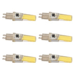 6pcs G9 LED Light Bulb COB Dimmable Professional G9 LED Bulb Replacement for Wall Lamps Table Lamps 220V White Light
