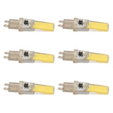 6pcs G9 LED Light Bulb COB Dimmable Professional G9 LED Bulb Replacement for Wall Lamps Table Lamps 220V White Light - Front View