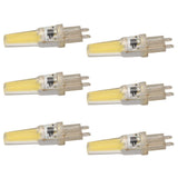 6pcs G9 LED Light Bulb COB Dimmable Professional G9 LED Bulb Replacement for Wall Lamps Table Lamps 220V White Light