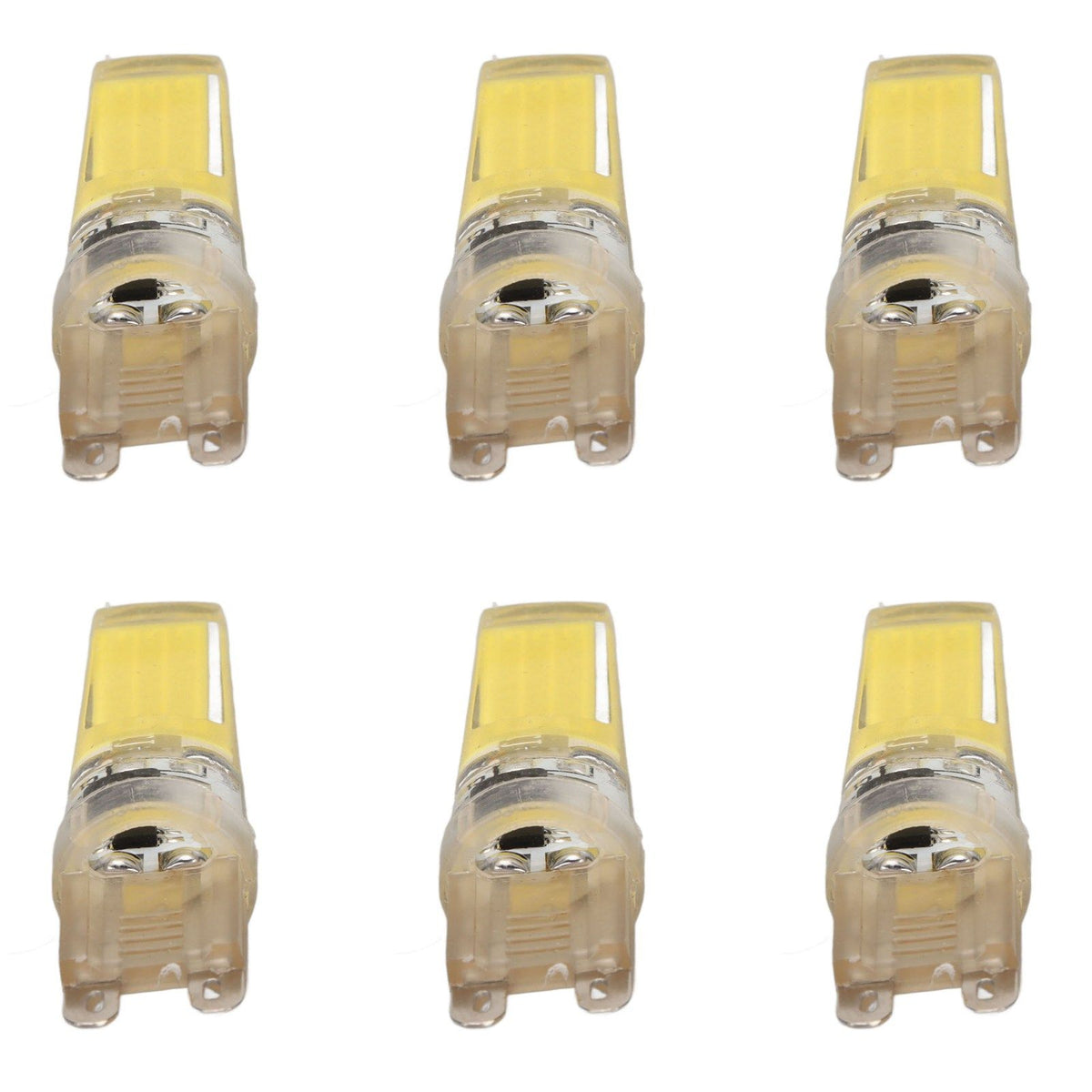 6pcs G9 LED Light Bulb COB Dimmable Professional G9 LED Bulb Replacement for Wall Lamps Table Lamps 220V White Light