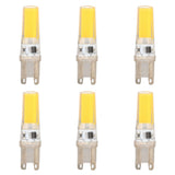 6pcs G9 LED Light Bulb COB Dimmable Professional G9 LED Bulb Replacement for Wall Lamps Table Lamps 220V Warm Light
