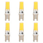 6pcs G9 LED Light Bulb COB Dimmable Professional G9 LED Bulb Replacement for Wall Lamps Table Lamps 220V Warm Light