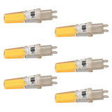 6pcs G9 LED Light Bulb COB Dimmable Professional G9 LED Bulb Replacement for Wall Lamps Table Lamps 220V Warm Light - Front View