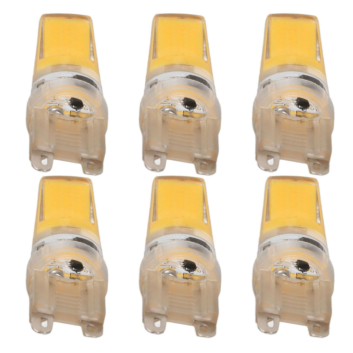 6pcs G9 LED Light Bulb COB Dimmable Professional G9 LED Bulb Replacement for Wall Lamps Table Lamps 220V Warm Light