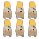 6pcs G9 LED Light Bulb COB Dimmable Professional G9 LED Bulb Replacement for Wall Lamps Table Lamps 220V Warm Light