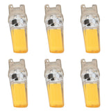 6pcs G9 LED Light Bulb COB Dimmable Professional G9 LED Bulb Replacement for Wall Lamps Table Lamps 220V Warm Light