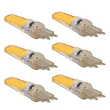6pcs G9 LED Light Bulb COB Dimmable Professional G9 LED Bulb Replacement for Wall Lamps Table Lamps 220V Warm Light - 45-Degree Angle