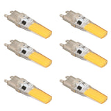 6pcs G9 LED Light Bulb COB Dimmable Professional G9 LED Bulb Replacement for Wall Lamps Table Lamps 220V Warm Light - Rear View