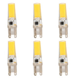 6pcs G9 LED Light Bulb COB Dimmable Professional G9 LED Bulb Replacement for Wall Lamps Table Lamps 220V Warm Light