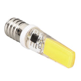 6PCS E14 COB Lamp Bulb Mini 360 Degree Lighting Heat Sinking Silicone Anti Glare for Chandelier Ceiling Light Cold White Light 6500K